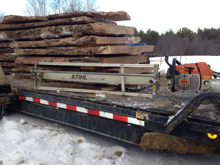 chainsaw slabbed jones wood products